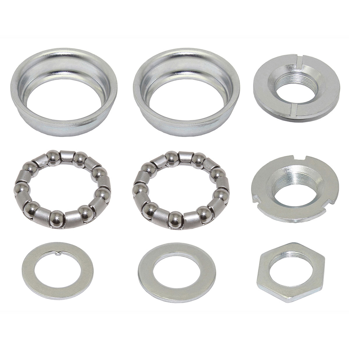 Bmx Bottom Bracket Set 1/Piece Crank 5/16x9 24tpi Chrome.